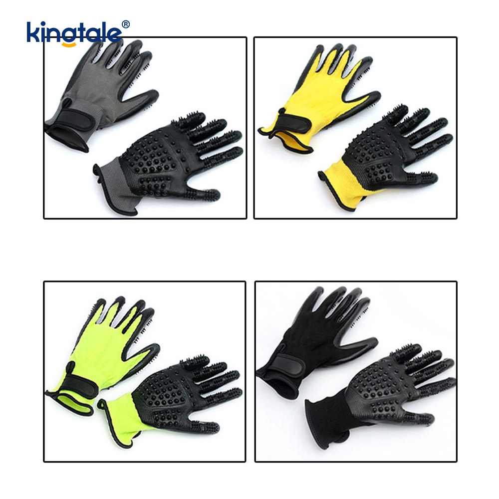 Lemmikkien karvanpoistokäsine Hellävarainen lemmikkieläinten hoitokäsineharja Deshedding Glove