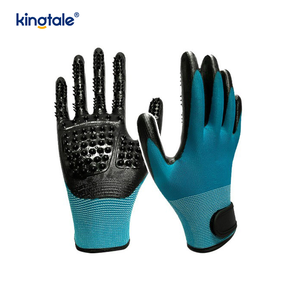 Lemmikkien karvanpoistokäsine Hellävarainen lemmikkieläinten hoitokäsineharja Deshedding Glove