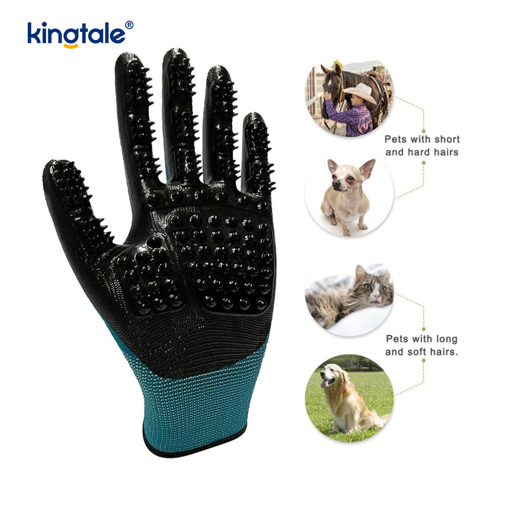 Lemmikkien karvanpoistokäsine Hellävarainen lemmikkieläinten hoitokäsineharja Deshedding Glove