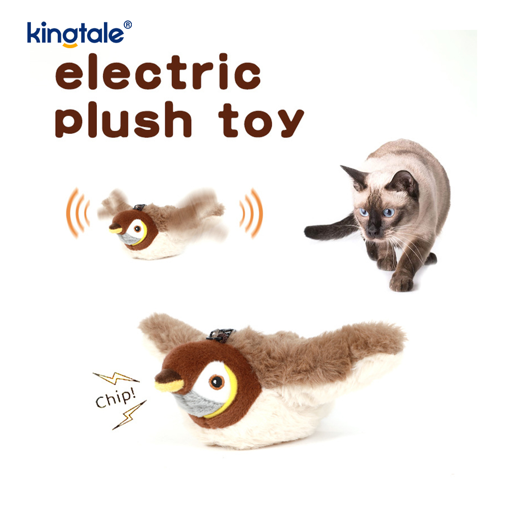 Simuloitu Sparrow Pet Pehmolelu kaikille roduille Cat Kicker Catnip Lelut Sparrow
