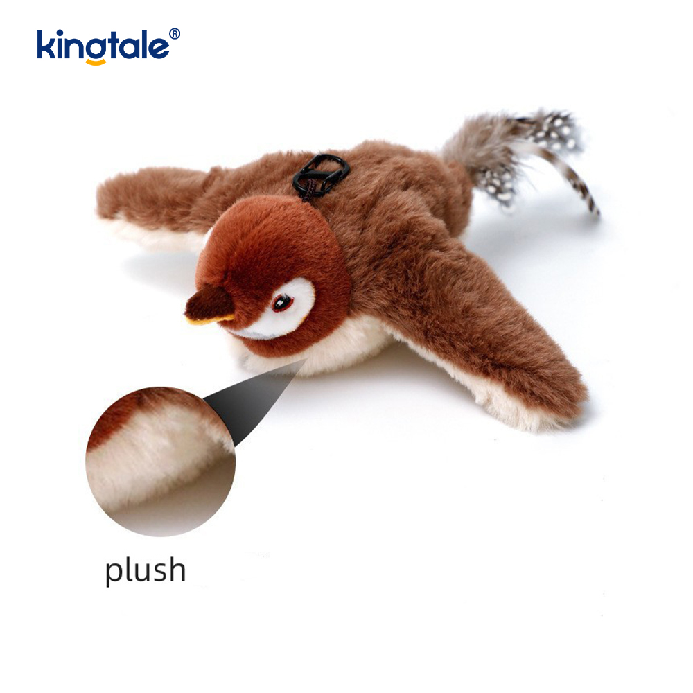 Simuloitu Sparrow Pet Pehmolelu kaikille roduille Cat Kicker Catnip Lelut Sparrow