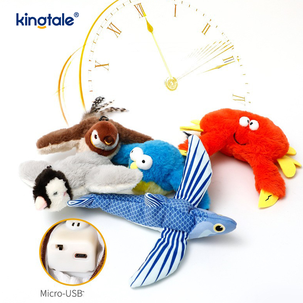 Simuloitu Sparrow Pet Pehmolelu kaikille roduille Cat Kicker Catnip Lelut Sparrow