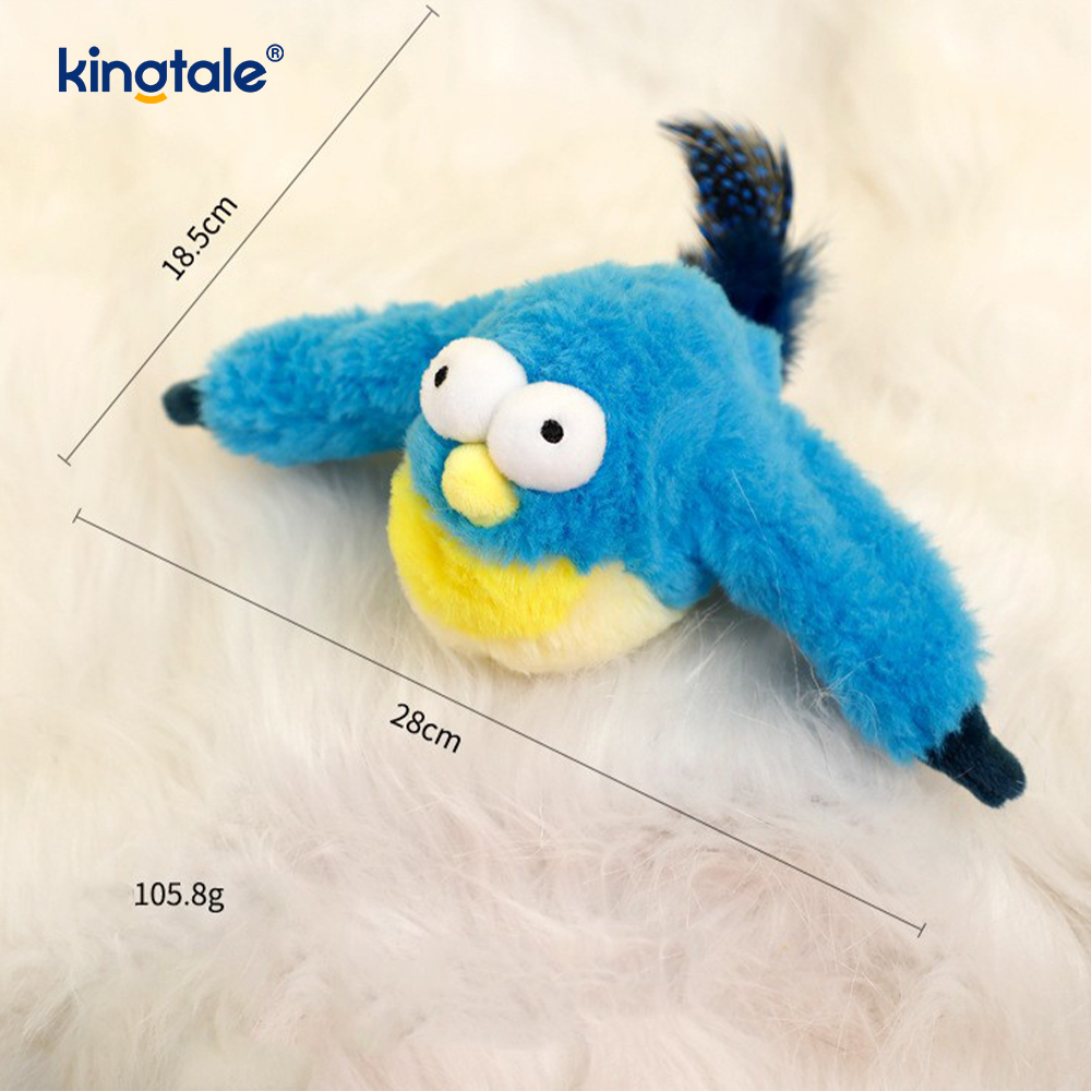 Simuloitu Sparrow Pet Pehmolelu kaikille roduille Cat Kicker Catnip Lelut Sparrow