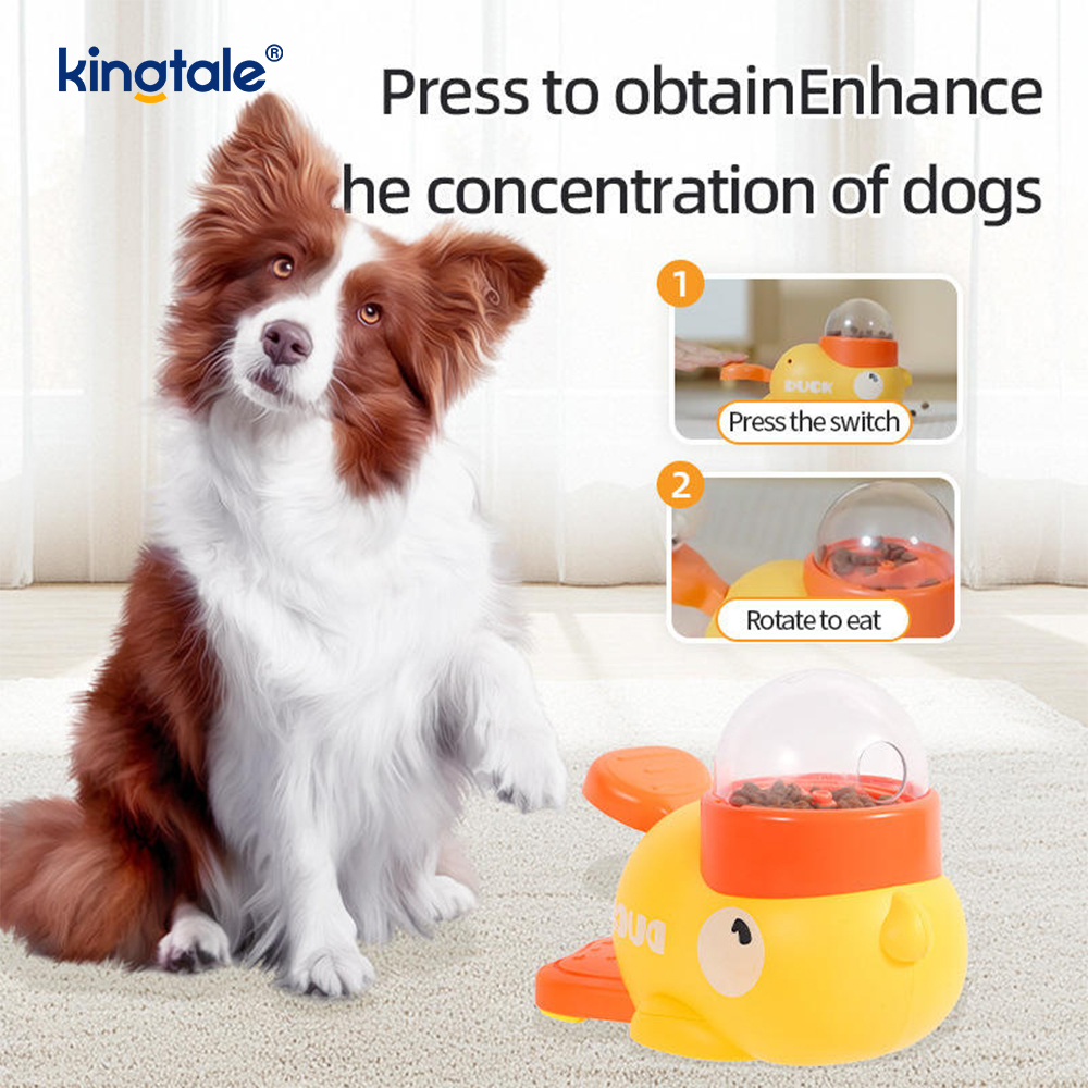 Little Yellow Duck Pet Feeder Interaktiivinen koiran lelut ruoka palapeli hidas syöttölaite
