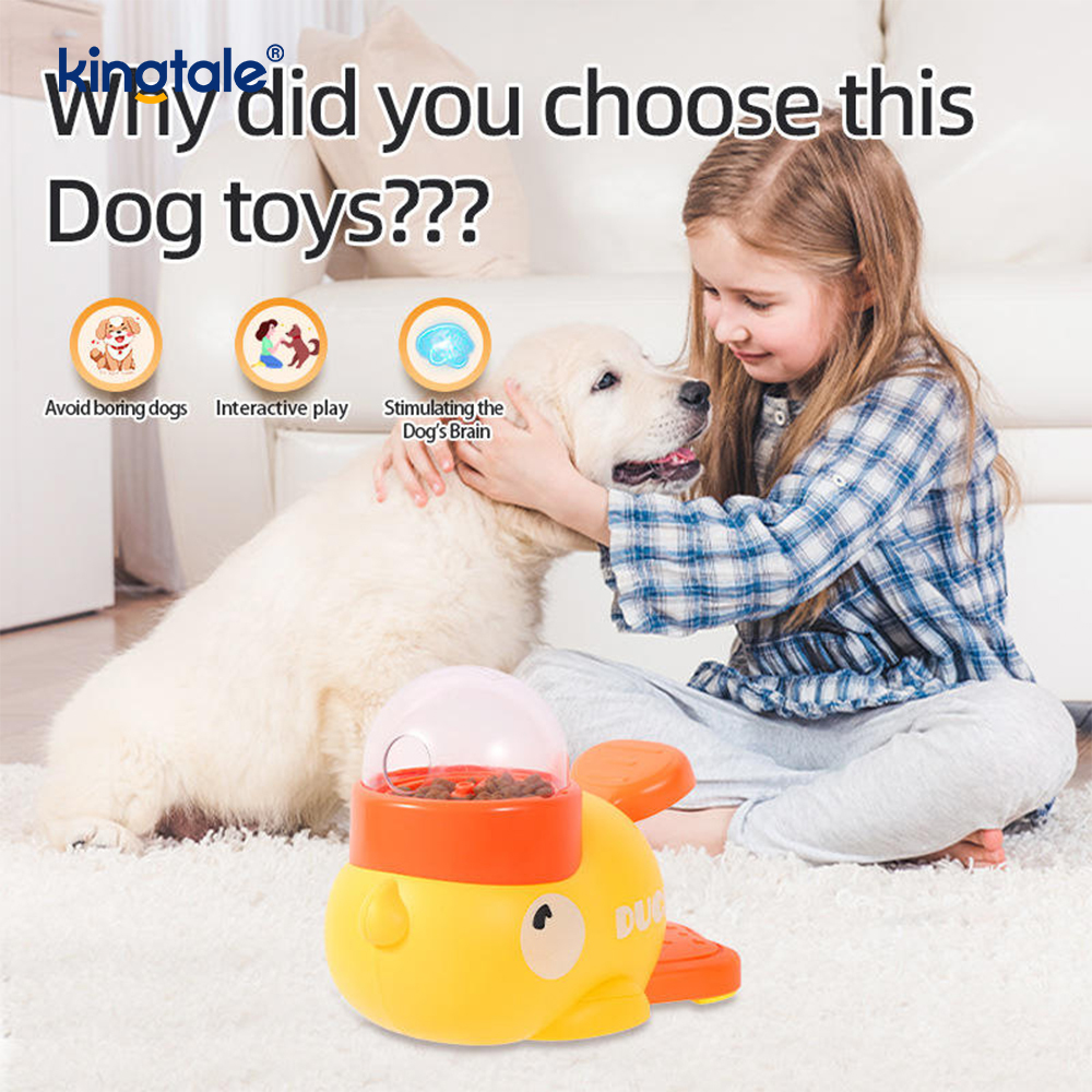 Little Yellow Duck Pet Feeder Interaktiivinen koiran lelut ruoka palapeli hidas syöttölaite