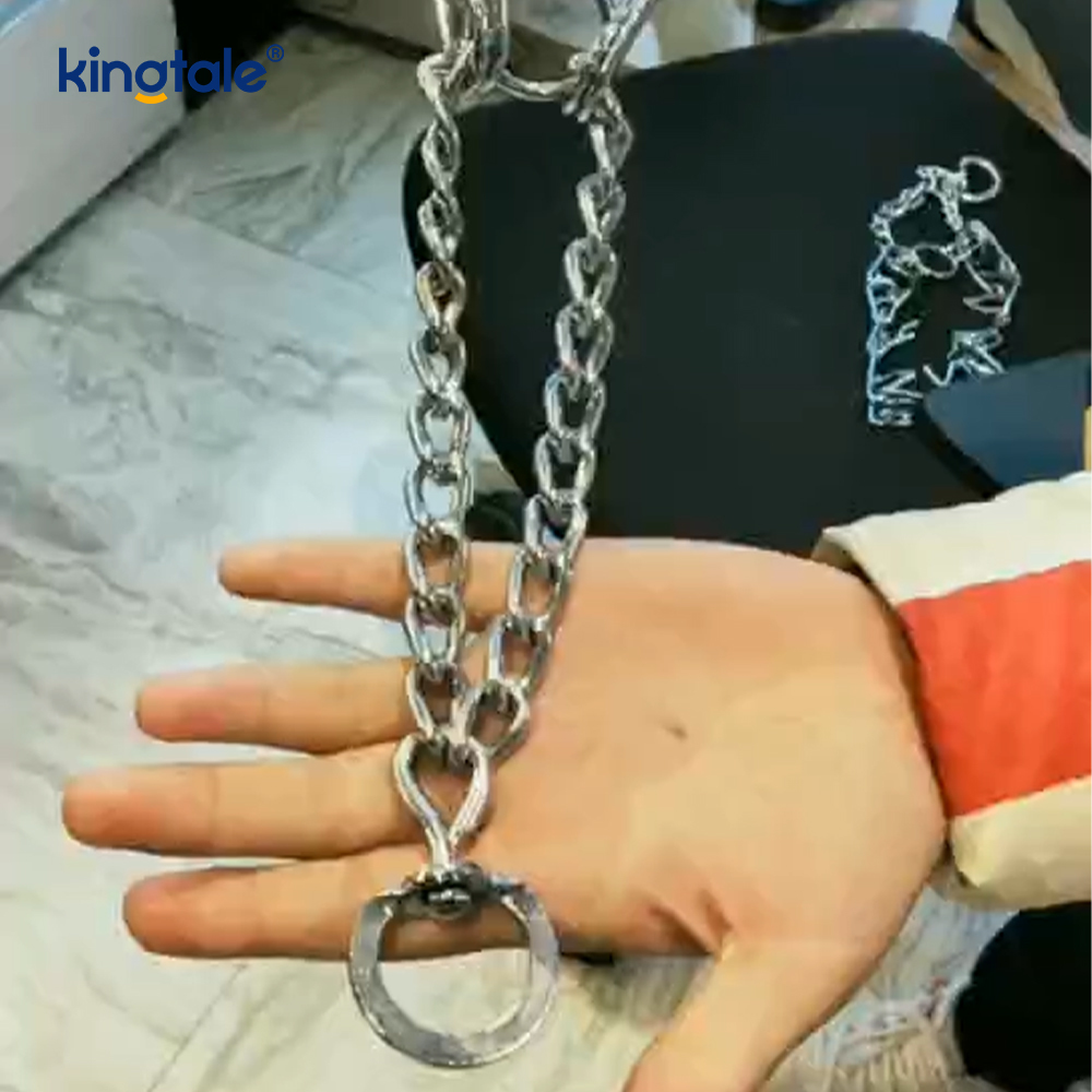 Pet Pinch Choke -pannat Hiiliteräksinen metallipiikki koiran koulutuspanta