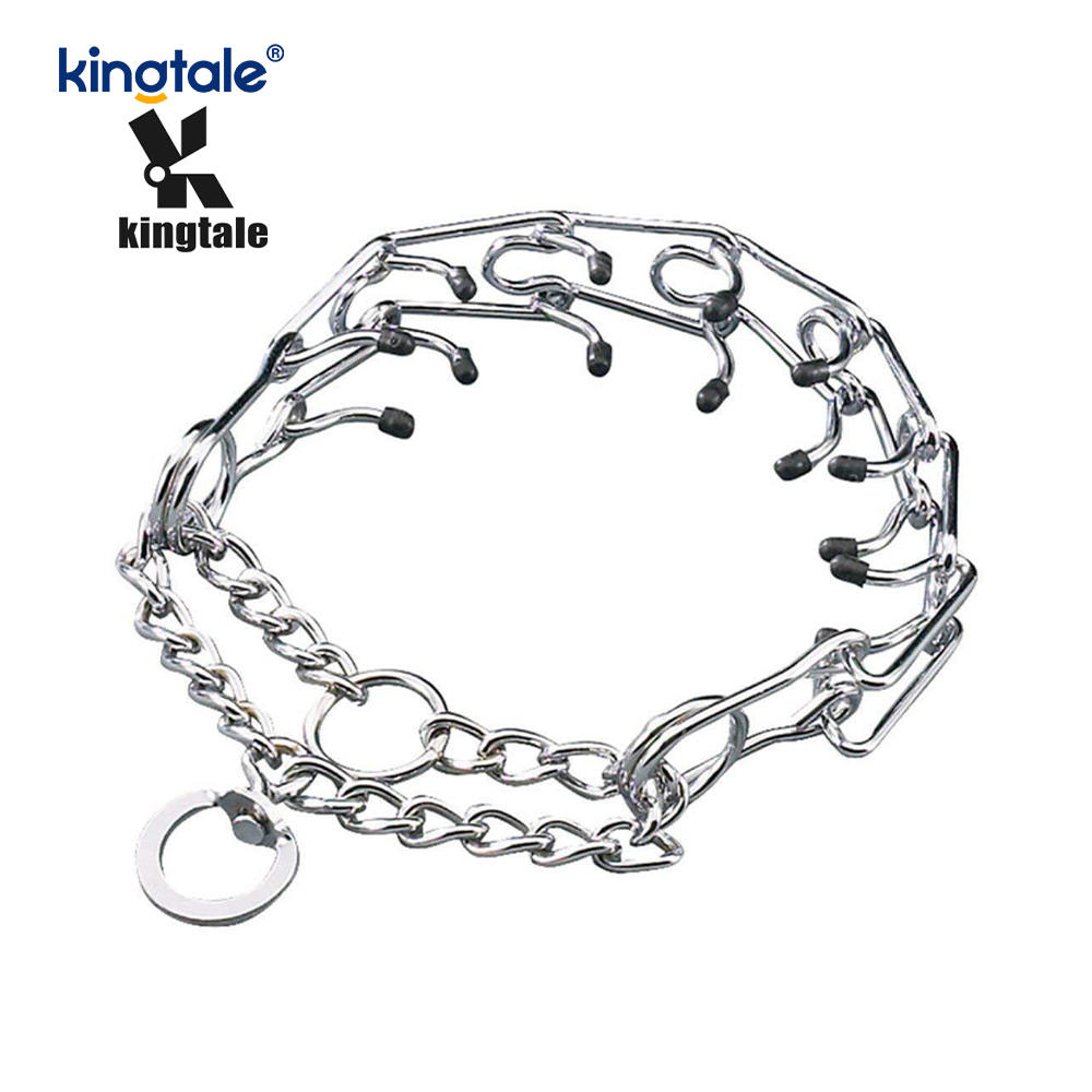 Pet Pinch Choke -pannat Hiiliteräksinen metallipiikki koiran koulutuspanta