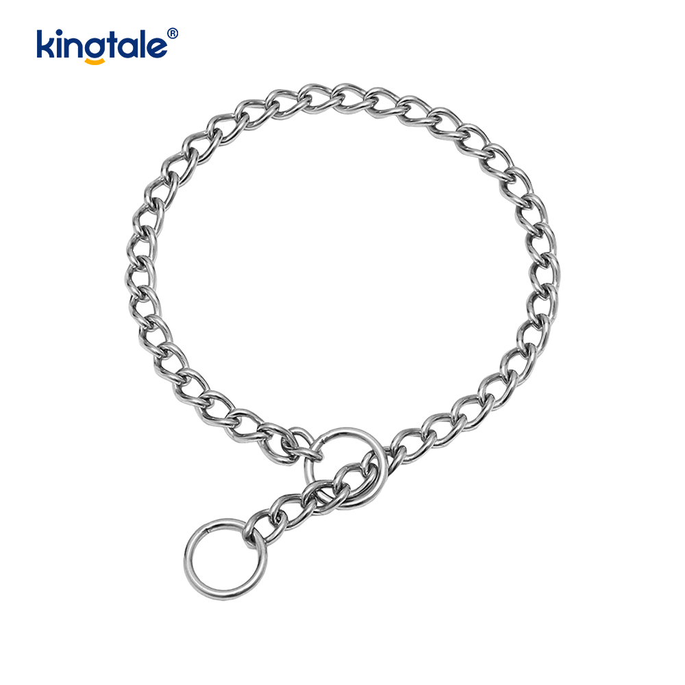 Metalliharjoituskoiran Choke Collar Slip P -ketju Raskas ketju koirille