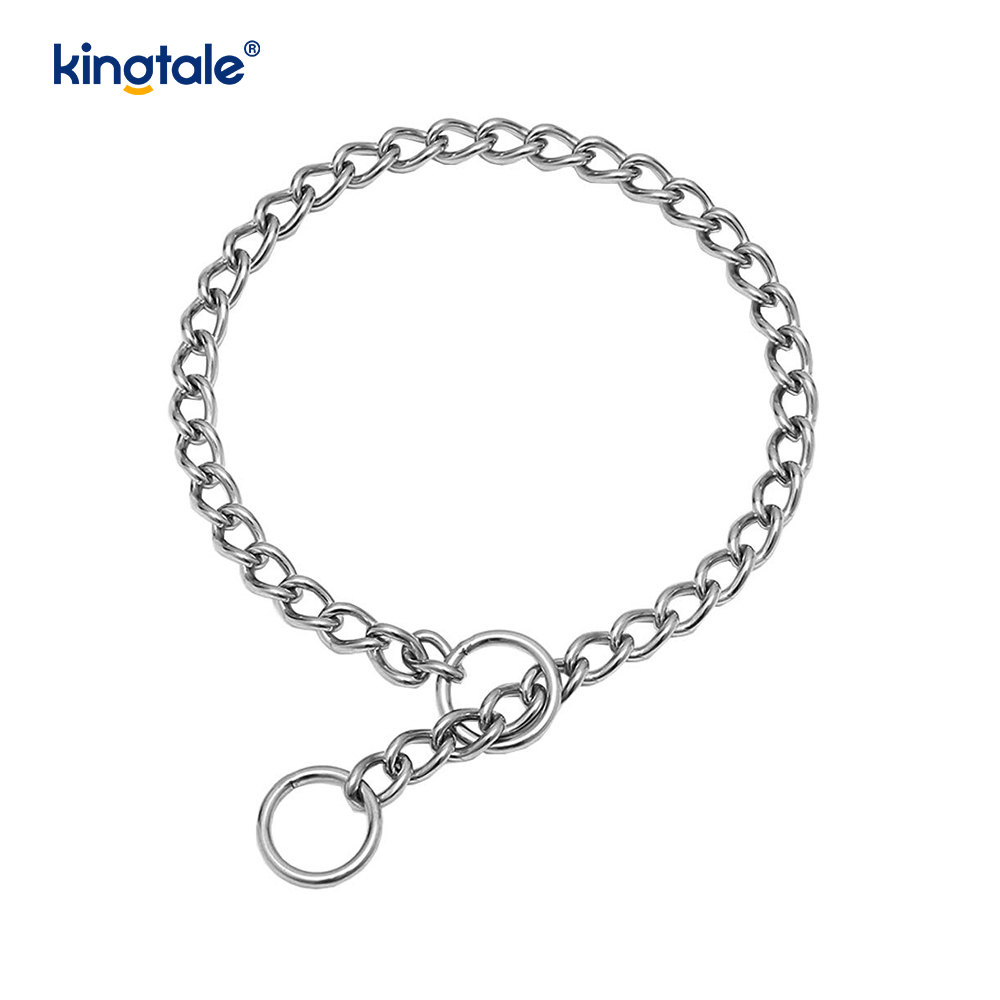 Metalliharjoituskoiran Choke Collar Slip P -ketju Raskas ketju koirille