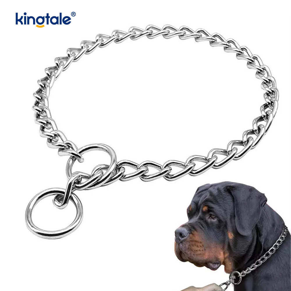 Metalliharjoituskoiran Choke Collar Slip P -ketju Raskas ketju koirille