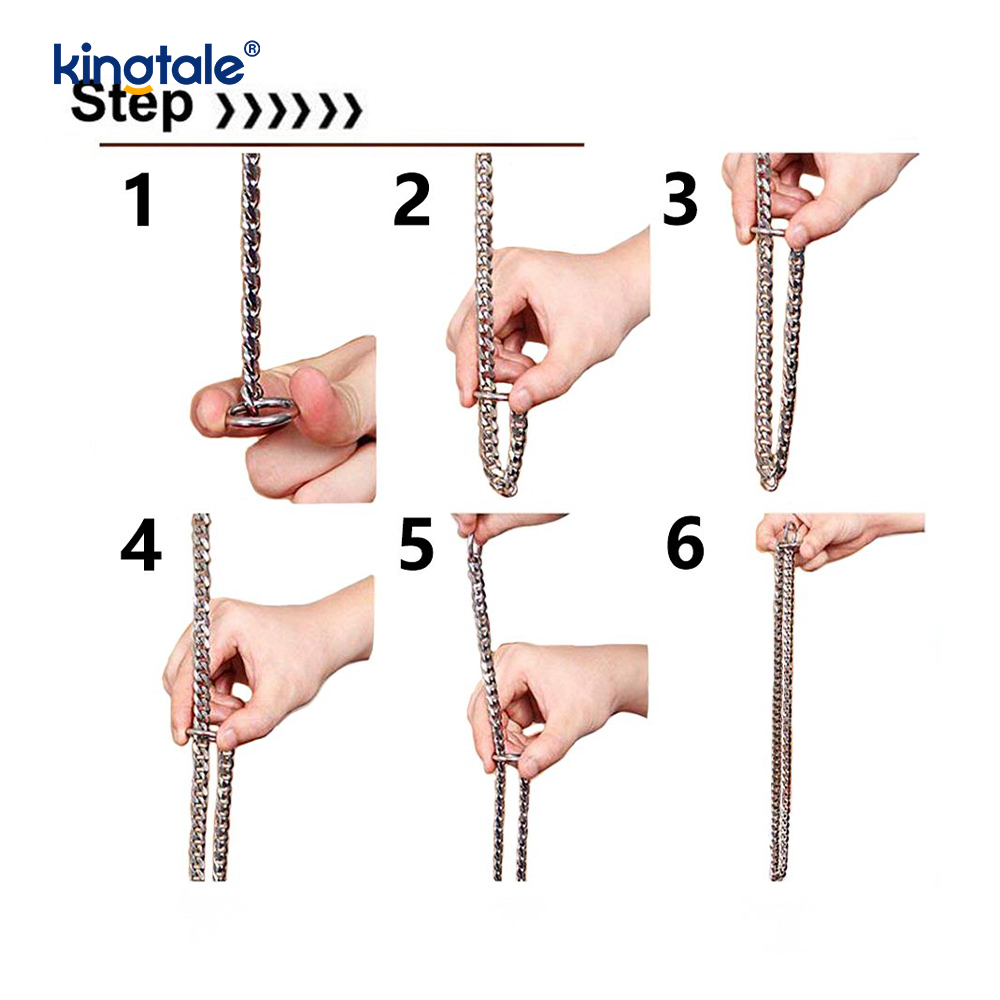 Metalliharjoituskoiran Choke Collar Slip P -ketju Raskas ketju koirille