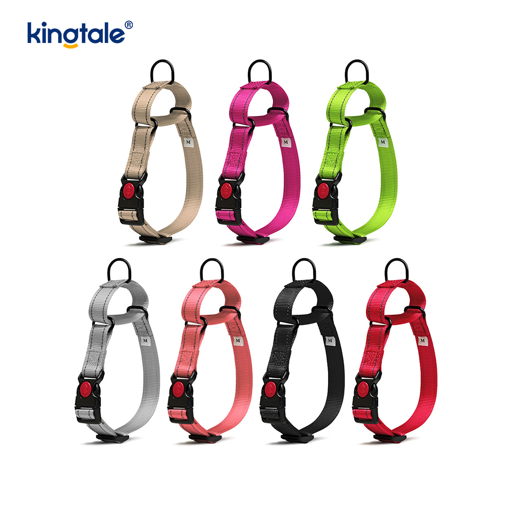 No Pull Heijastava Säädettävä Nylon Martingale -kaulapanta S M A L L -koirille