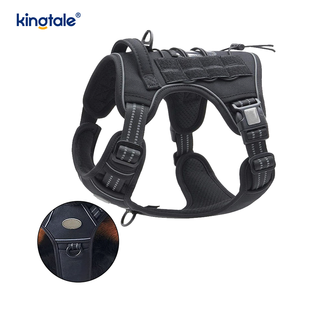 Solid No Pull Nylon Heavy Duty Dog Belt -liivi harjoitusvaljaat Rinta