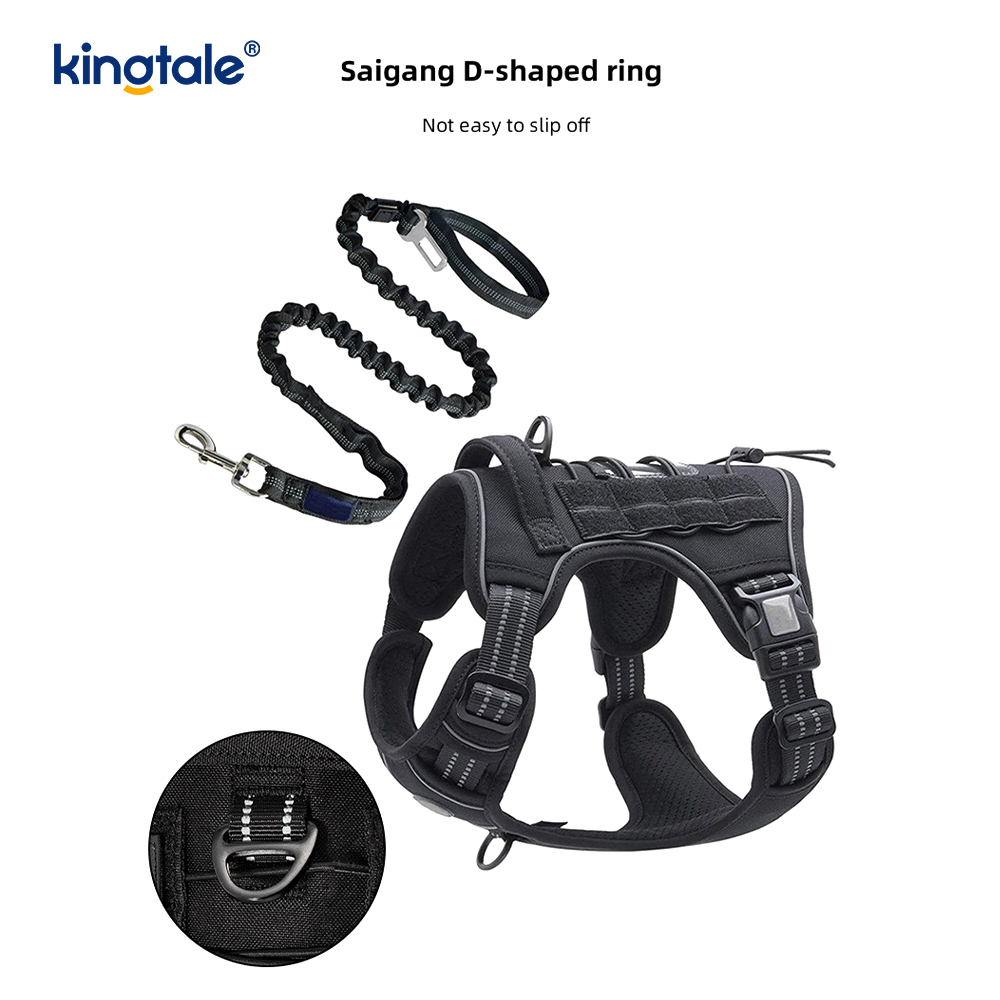 Solid No Pull Nylon Heavy Duty Dog Belt -liivi harjoitusvaljaat Rinta