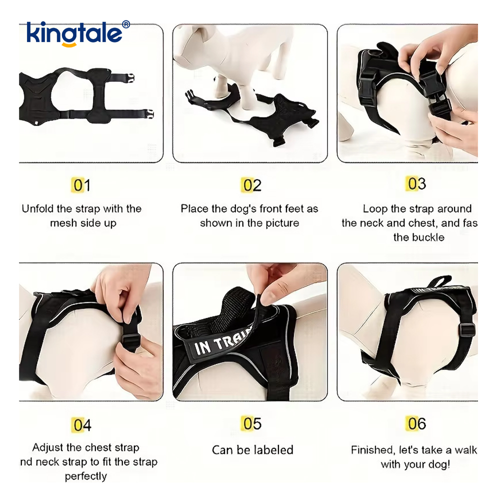 No-Pull Heijastavat Tactical Heavy Duty Tactical koiran valjaat suurille koirille