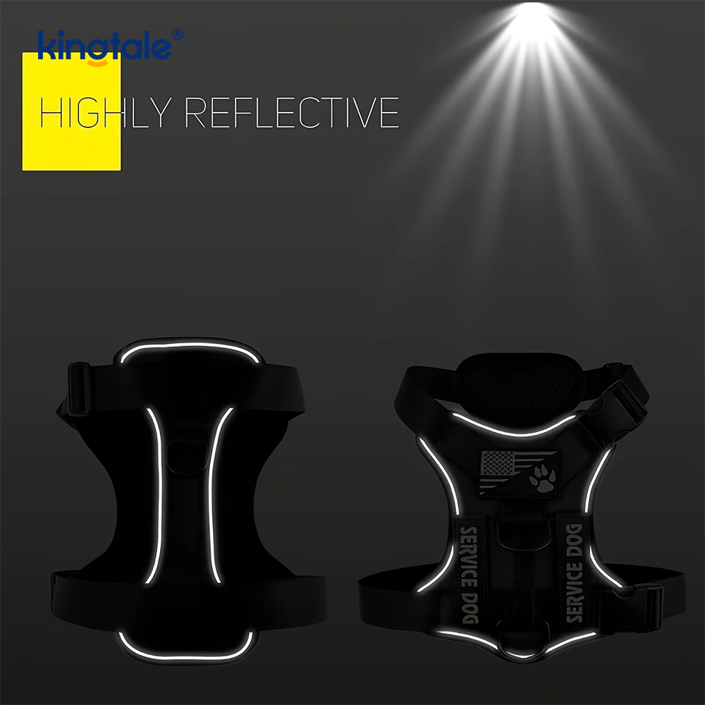 No-Pull Heijastavat Tactical Heavy Duty Tactical koiran valjaat suurille koirille