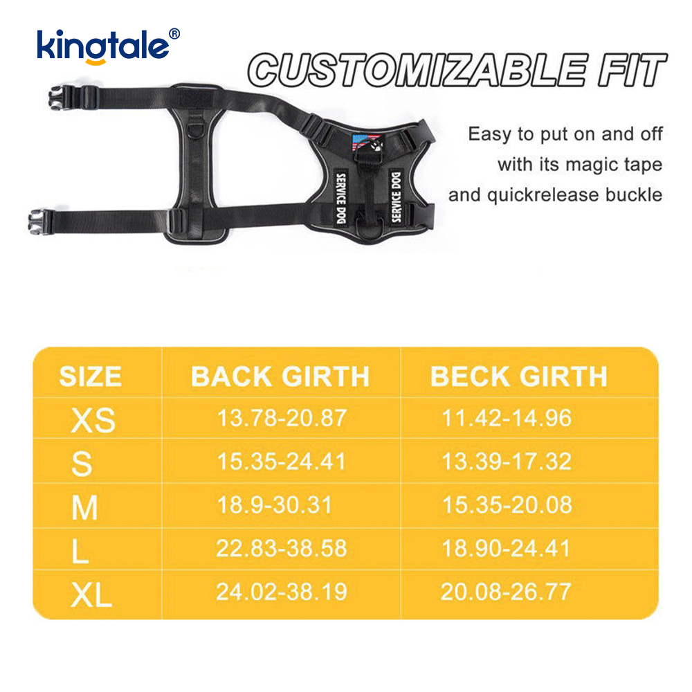 No-Pull Heijastavat Tactical Heavy Duty Tactical koiran valjaat suurille koirille