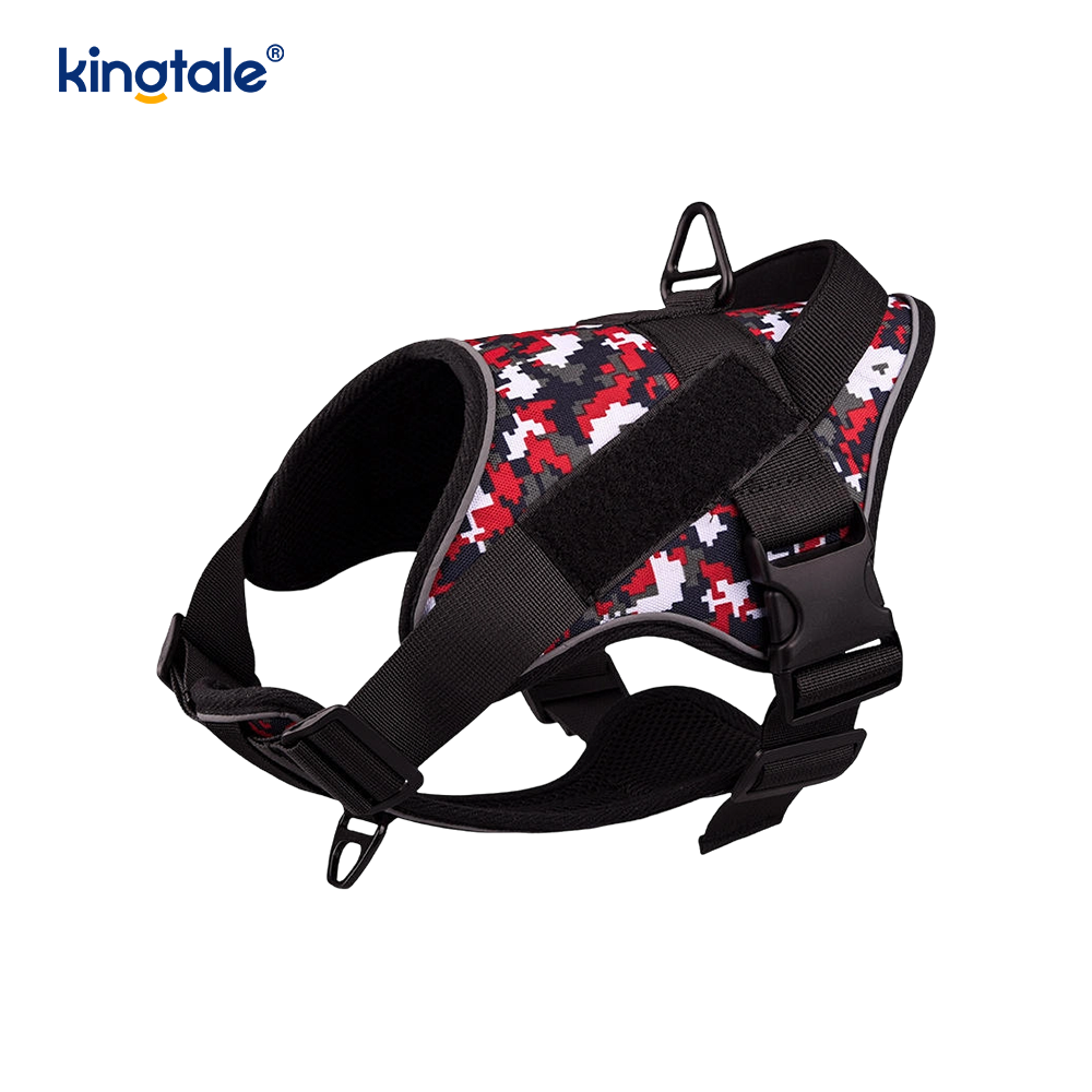 Heavy Duty Tactical No Pull Säädettävä Heijastava Pet Vest koiran valjaat
