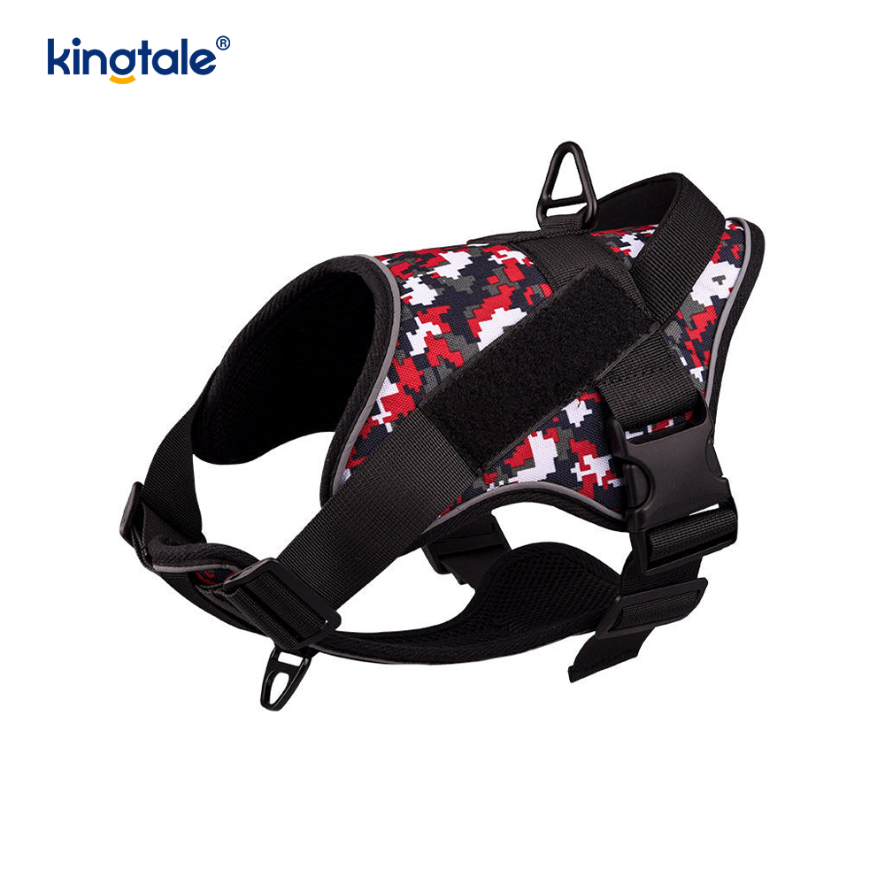 Heavy Duty Tactical No Pull Säädettävä Heijastava Pet Vest koiran valjaat