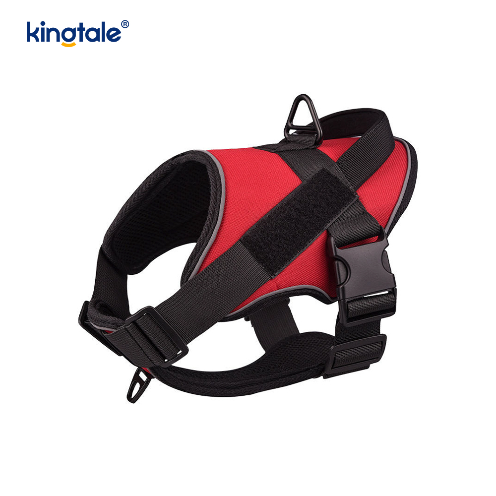 Heavy Duty Tactical No Pull Säädettävä Heijastava Pet Vest koiran valjaat