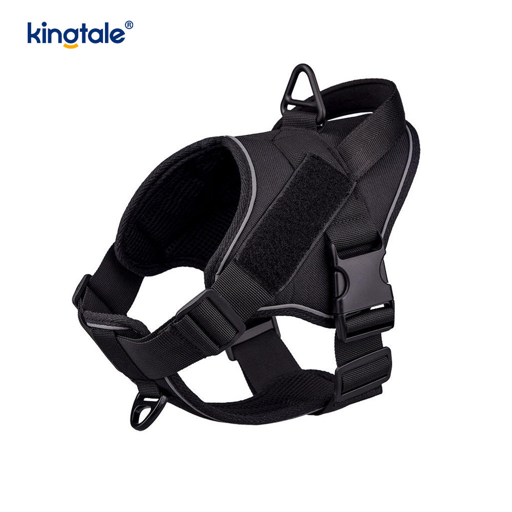 Heavy Duty Tactical No Pull Säädettävä Heijastava Pet Vest koiran valjaat