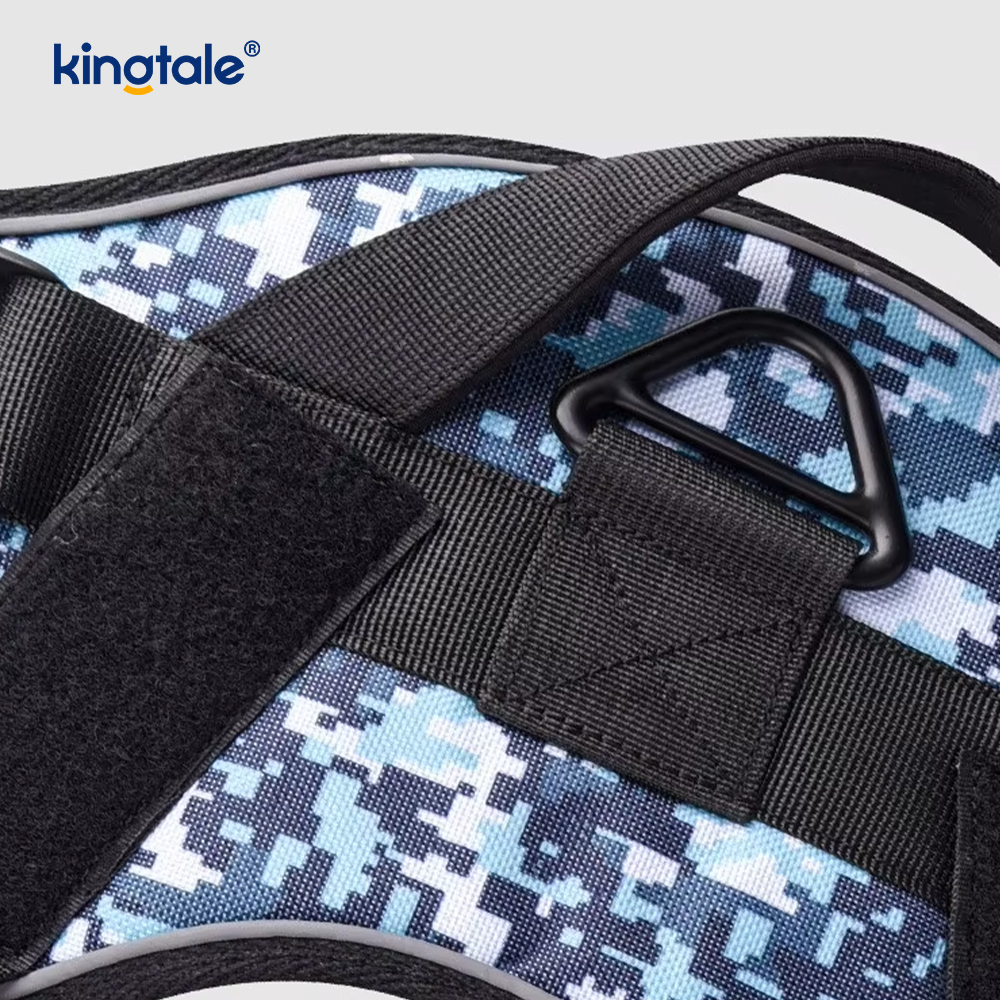 Heavy Duty Tactical No Pull Säädettävä Heijastava Pet Vest koiran valjaat