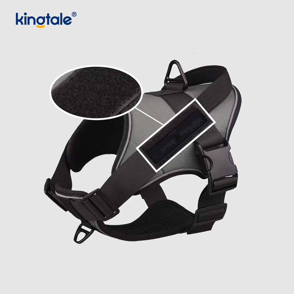 Heavy Duty Tactical No Pull Säädettävä Heijastava Pet Vest koiran valjaat