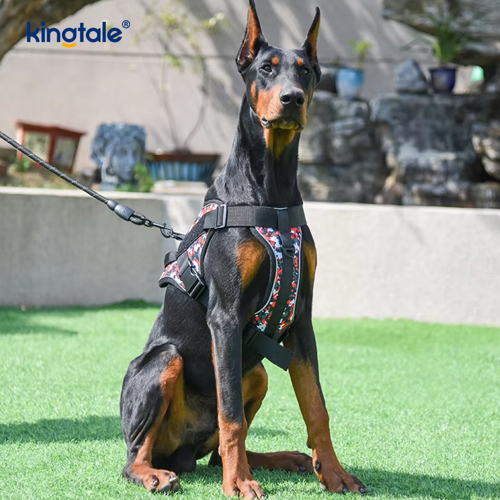 Heavy Duty Tactical No Pull Säädettävä Heijastava Pet Vest koiran valjaat